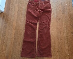 AG Adriano Goldschmied Rust Brown Corduroy Pants